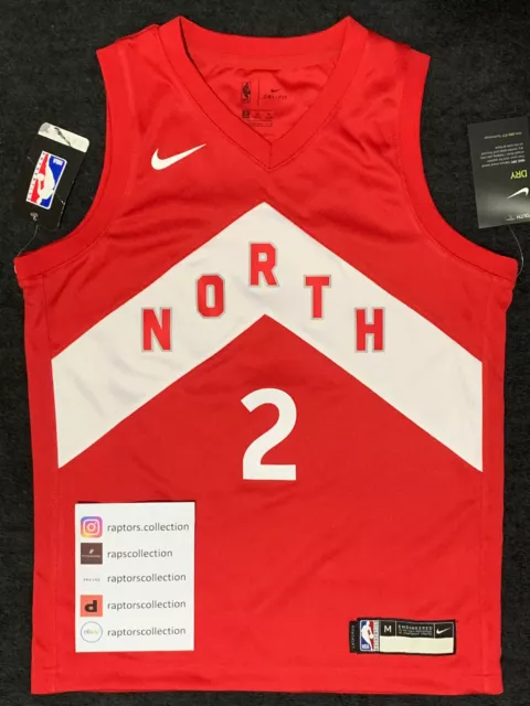 BNWT Nike Toronto Raptors Kawhi Leonard Earned Swingman Jersey Youth M 10/12!
