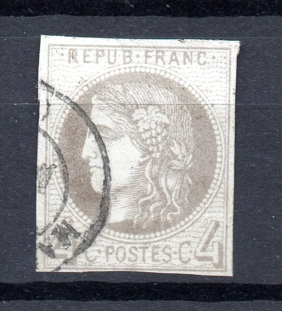 timbre France  oblitéré Bordeaux n°41B côte 350€   scans recto/verso