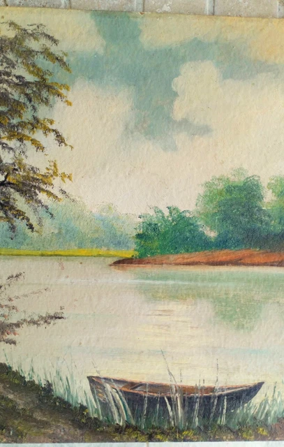 Tableau ancien Huile sur bois signé K.FISCHER 3