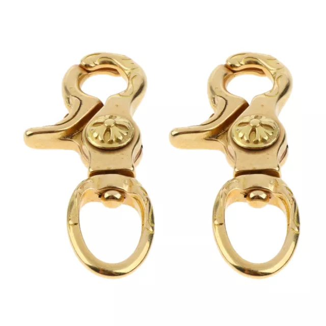 Brass Keyring Bag Clasps Lobster Swivel Trigger Clip Snap Hook Keychain Findings