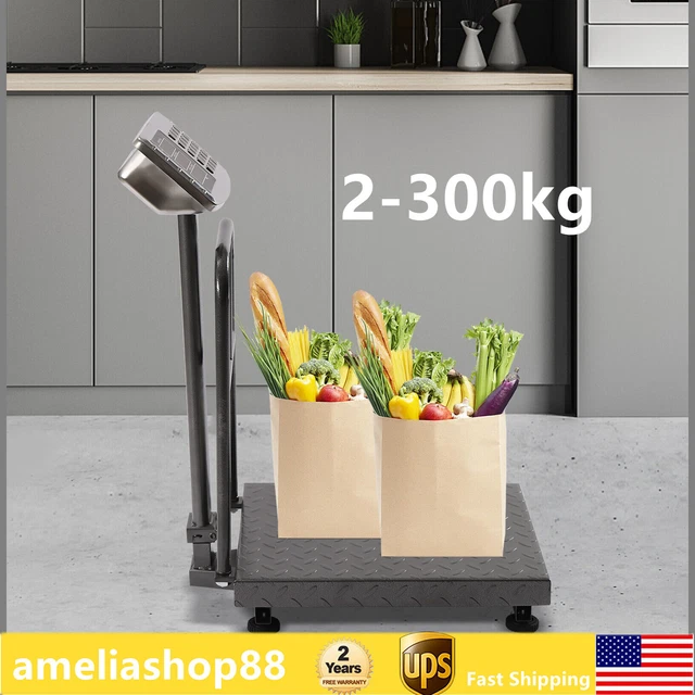 Commercial Stainless Steel High-precision Platform Scale 2-300kg Led Floor Scale