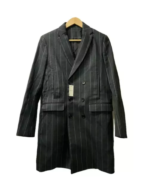 Undecorated Man Pinstripe Chester Coat/Size 2/Wool/Gray/Stripe/Umf14507 14