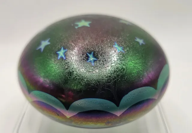 Signed Fred Creswell Paperweight 7/1991 Seaview Art Glass Ft. Ross BIN01 DS36