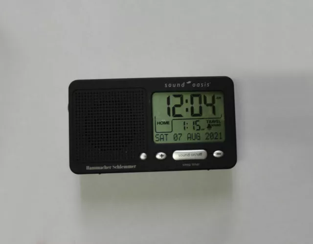 Hammacher Schlemmer Sound Oasis S-850HS Clock Alarm Relaxe Sound Machine