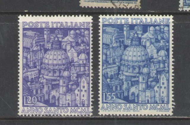 1950 ITALY Scott Catalog # 535-536 MINT HINGED $$$