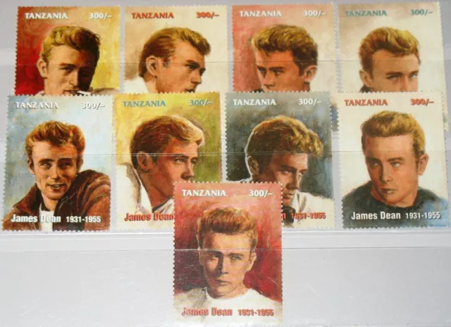 TANZANIA TANSANIA 1996 2591-99 Hollywood Actor James Dean Schauspieler Kino MNH