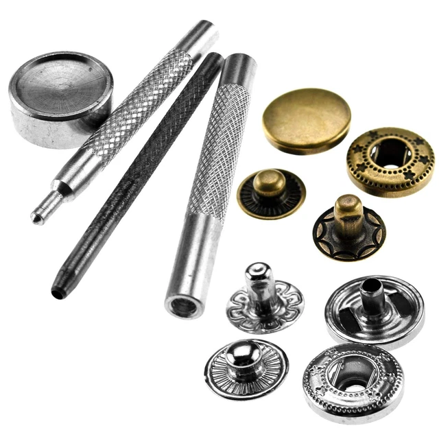 Kit 240 Bottoni A Pressione 15mm Acciaio Inox - Con Attrezzi Per Installazione - Foto 7