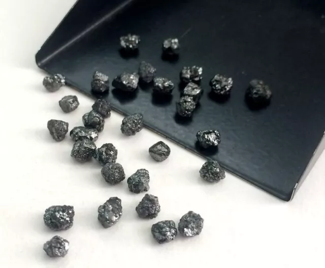 Natural Black Rough Diamond Raw Uncut Loose Diamond For Use Engagement Jewelry