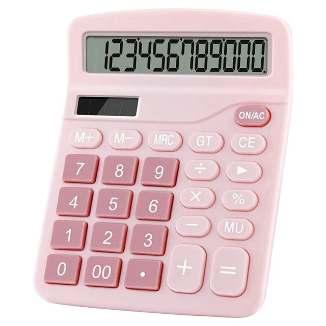 12 Digits Electronic Calculator Solar Calculator Dual  Calculator Office3654