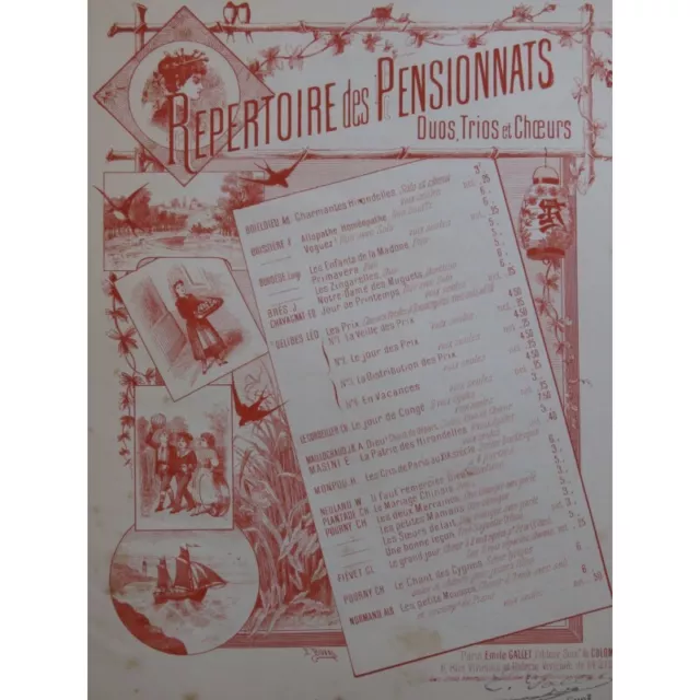 MASINI F. Bonne Fête Chant Piano ca1850