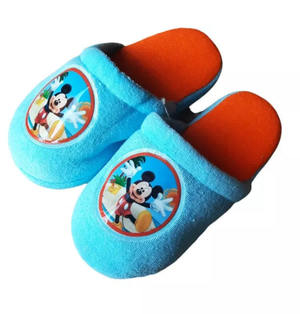 Pantofole 30-31 Mickey Mouse Disney Antiscivolo Ciabatte A Punta Chiusa Bambino