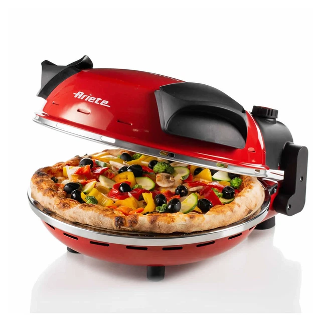 Ariete 0909 Four Fait-Tout Pizza Au 4 Minutes Petit Pierre Réfractaire Ø33cm