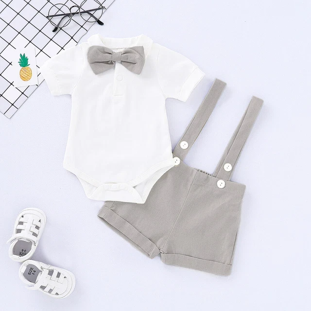 Tuta corta pumper body tute neonato neonato neonato set abiti 4