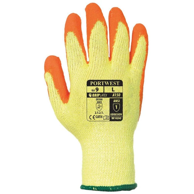 Guantes de látex Portwest A150 Fortis Grip para juegos - paquete de 12