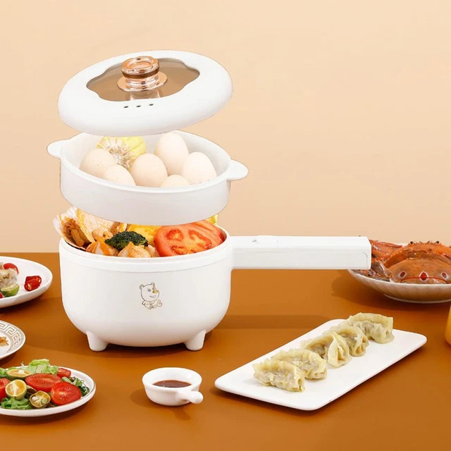 Pentola Elettrica 1,7L Con Vaporiera - Antiaderente, 3 Temperature, Verde