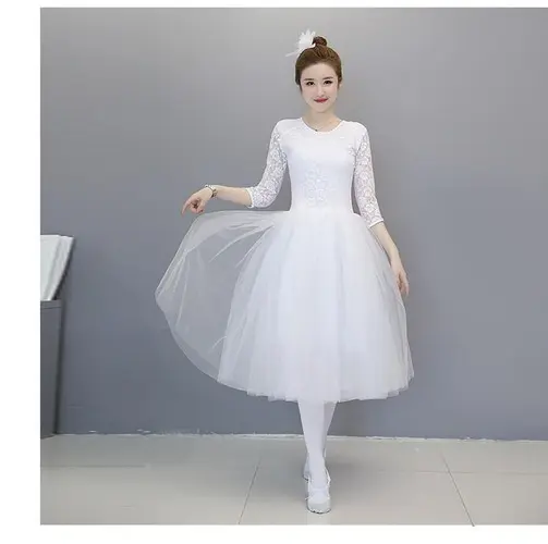 Adult Professional Ballet Tutu Ballet Dance Skating Dress Swan Ballet Dress 10