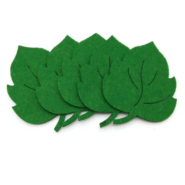 10 Stck. Traubenblätter grün Filz Vlies Patches zum Selbermachen Handwerk Wanddekor Zubehör 4