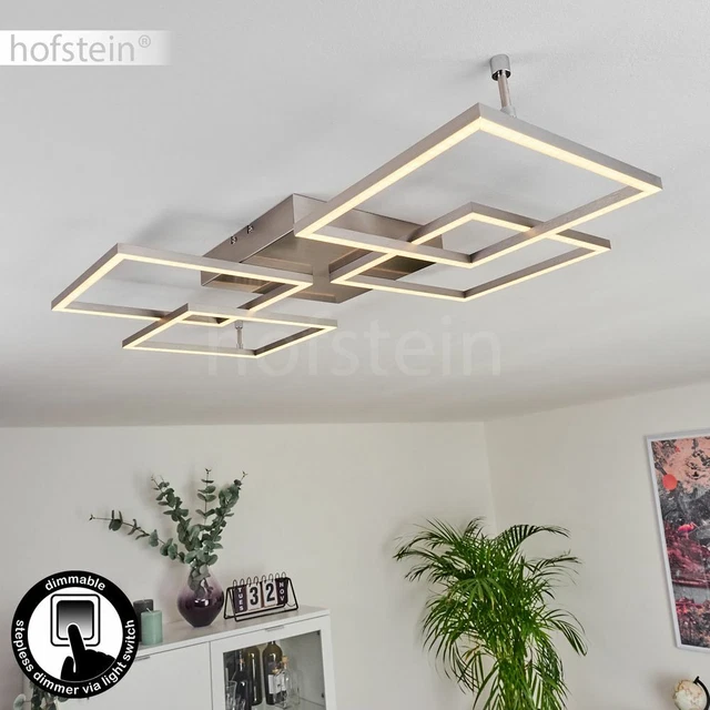 Lustre moderne à 6 ampoules LED pour chambre à coucher, 3 couleurs au choix