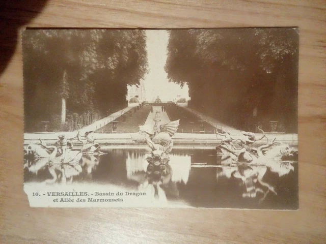 Cpa 78 VERSAILLES bassin du dragon et allée des marmousets