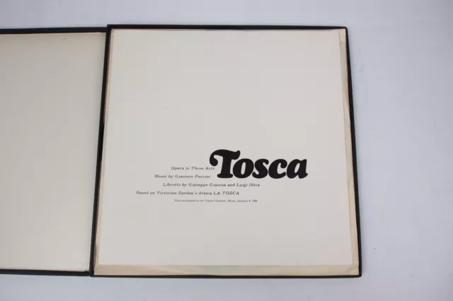 [2 LP SET] PUCCINI TOSCA Rome Opera House Orchestra RCA Victrola VICS-6000 2
