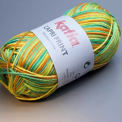 50g CAPRI PRINT KATIA 100% Baumwolle BATIK FARBVERLAUF MULTICOLOR Catania-Art 63 3