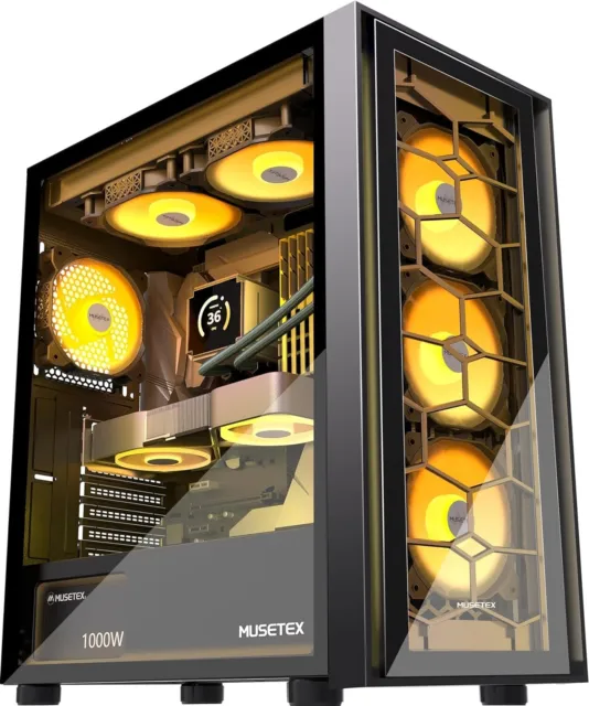 MRED Iron Glass Gris Boitier PC Grand tour ATX Gamer ATX (MR-021) avec  Quadrimedia