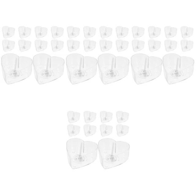 4 set di supporto chiaro pratico novità accessori per produzione candele per casa