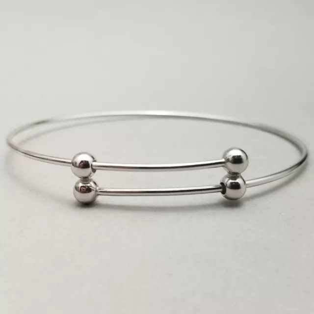 Solid Sterling Silver Expanding Bangle 925 - 5.2g