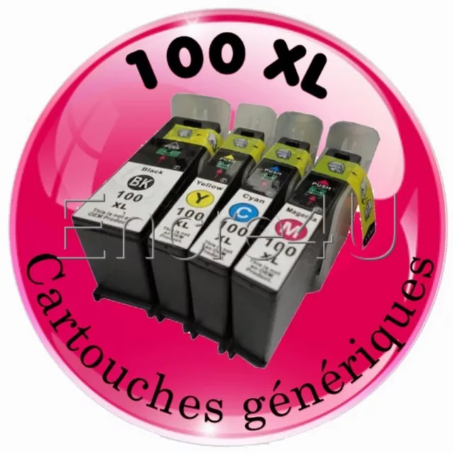 Pack encres génériques imprimante Prospect Pro205 Lexmark (  LM100 - 100 XL )