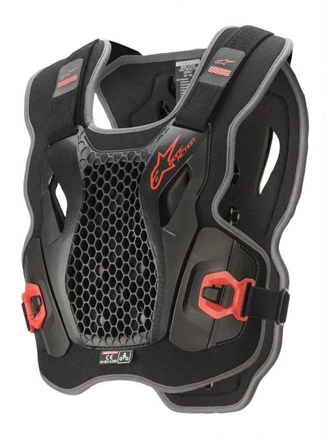 Alpinestars - Pettorina Motocross Bionic Action Chest - Nero/Rosso