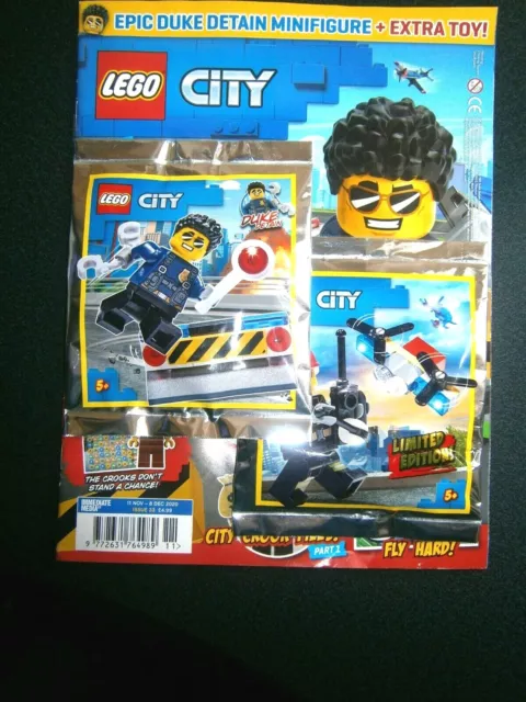 LEGO CITY MAGAZINE Issue 33 With Epic Duke Detain Mini Figure