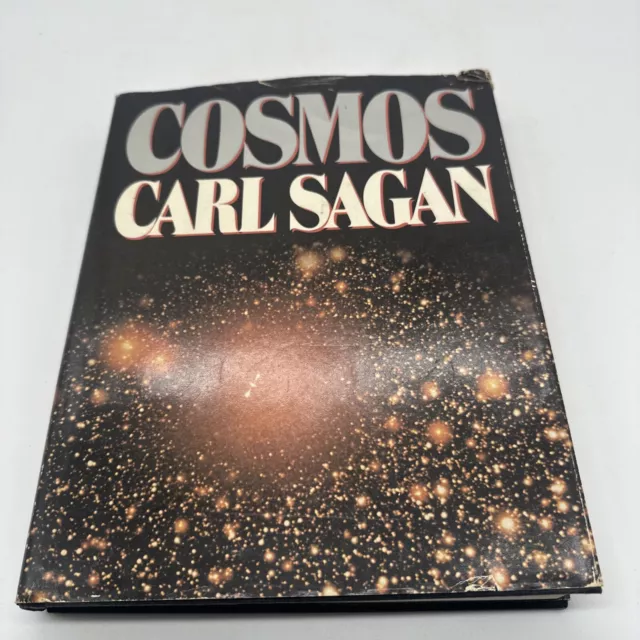 Vintage Carl Sagan Book Cosmos 1980 Illustrated HC DJ