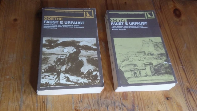 Faust E Urfaust Goethe due voll. testo tedesco a fronte Feltrinelli, 9mg23