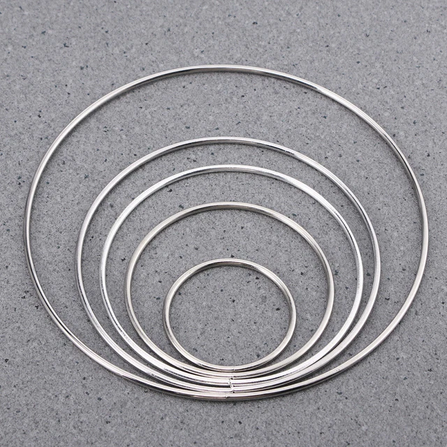 5 piezas anillos de metal neumáticos artesanía marco bordado suministros