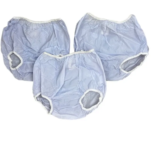 Vintage Waterproof Pants Sz 0 Plastic 3 Pairs Blue Brand New Pilchers Nappy