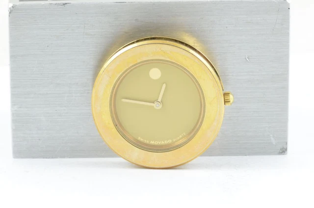 Movado Orologio Donna 30MM Acciaio Museum da Tasca 87-49-831 Placcato Oro Quarzo