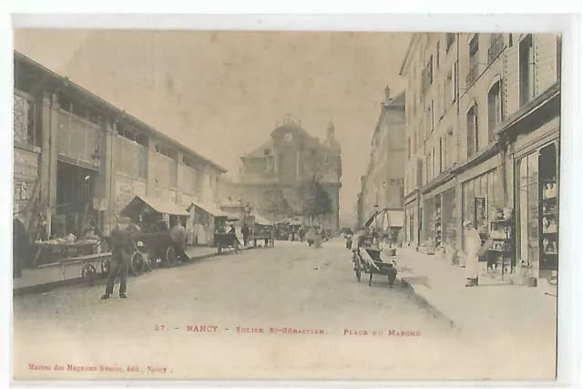 54 Nancy , Eglise Saint Sebastien , Place Du Marche