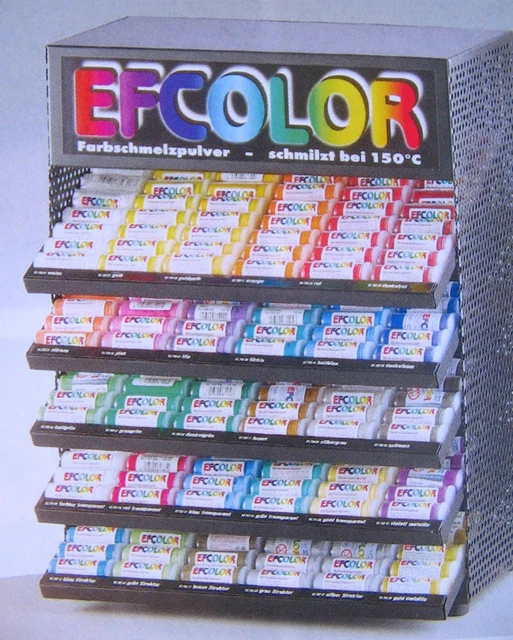 Efcolor Farbschmelzpulver Emaillieren Glitter/Struktur 10ml härtet bei 150 Grad