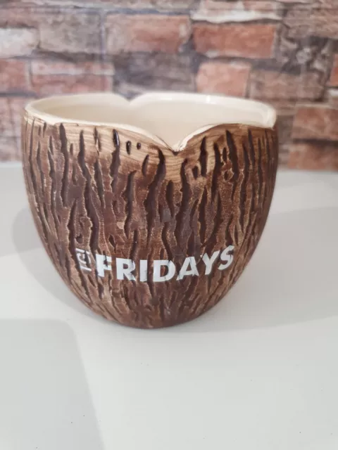 TGI Fridays Malibu Cup Ceramic Coconut Tiki