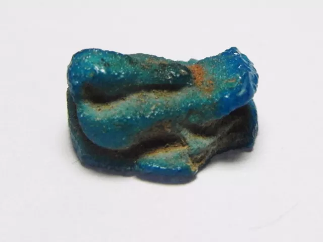 ZURQIEH - af983- ANCIENT EGYPT. NICE FAIENCE DUCK AMULET. 1400 B.C