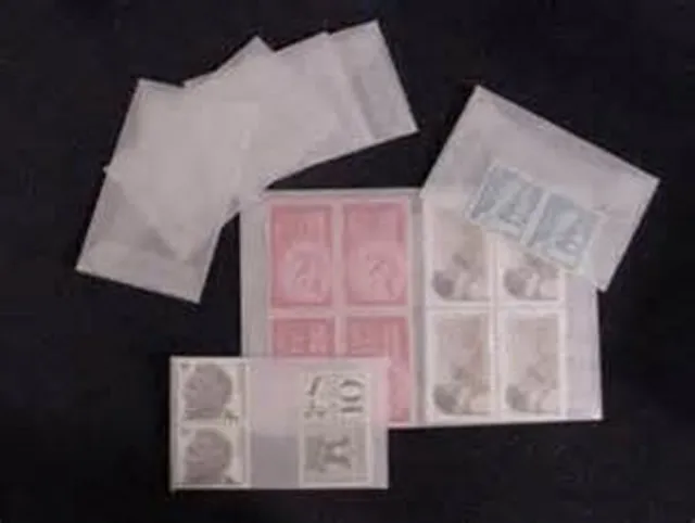 100 count - Glassine Envelopes #7 - ACID FREE - size 4 1/8" x 6 1/4" - NEW 2