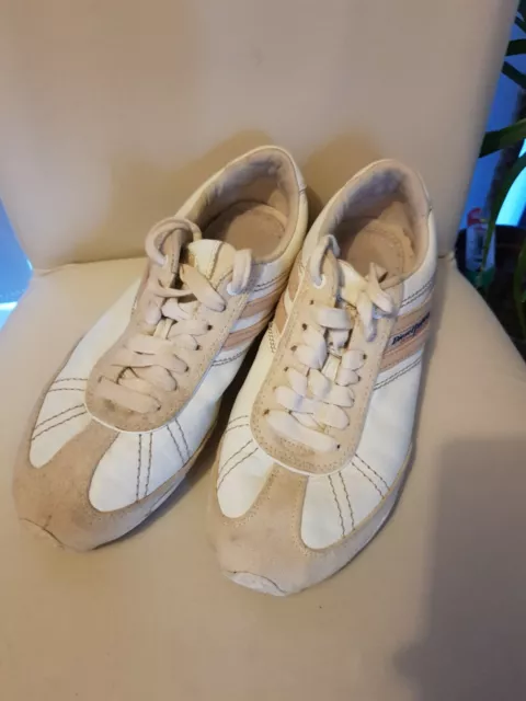 Diesel white leather trainers 2025