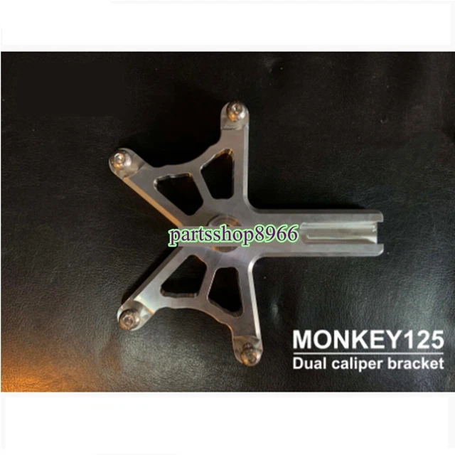 Dual Caliper Bracket Honda Monkey125 Motorcycle Stunt Parts 2018-2021 Silver New