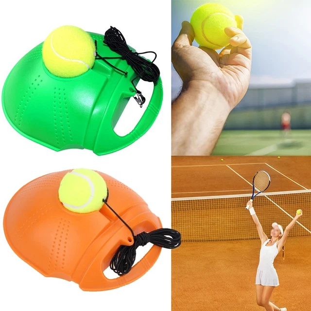 Tennis Trainer, outil de tennis avec fil élastique anti-enroulement, entraîneur de tennis unique pour débutants ou individuels, améliore les Tennis Trainer, outil de tennis avec fil élastique anti-enroulement, entraîneur de tennis unique pour débutants ou individuels, améliore les