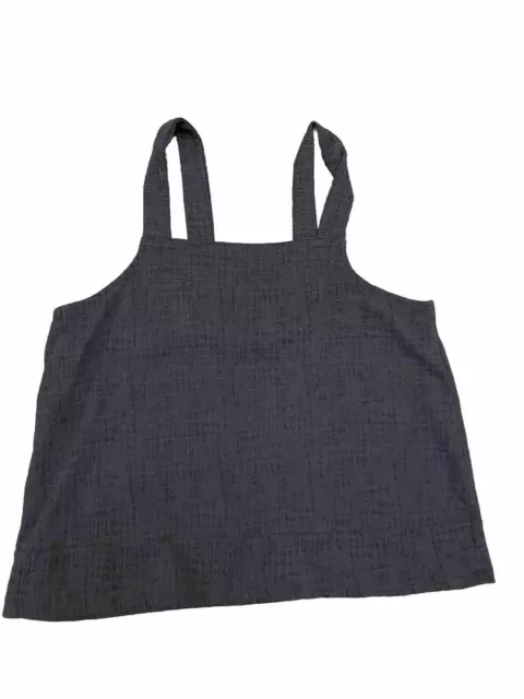 Madewell Women's Blue Apron Cross-Back Tank Top Size XXL