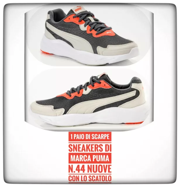 1 Paio Di Scarpe Modello Sneakers Di Marca Puma N.44 (Nuove Con Scatolo)