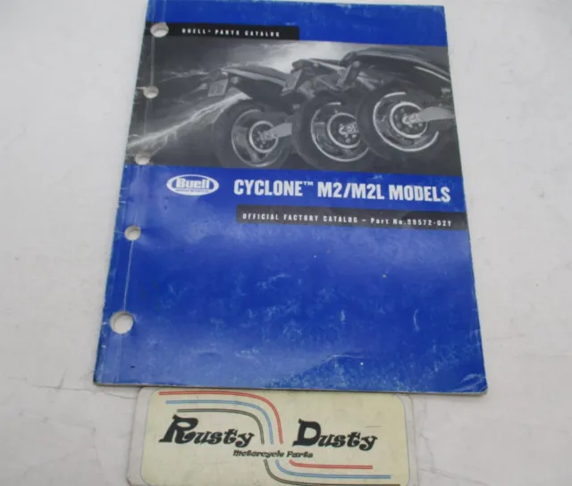 Harley Davidson Buell Official 2002 Cyclone M2/M2L Parts Catalog 99572-02Y