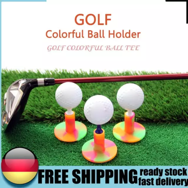 1pc Golf Tee Tripod Colorful Rubber Stable Golf Tee Golfer Gift for Practice Mat