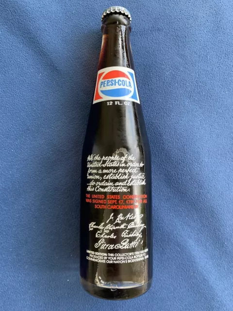 Pepsi Cola 1975 South Carolina Commemorative S C Bottle 12oz SC Limited Edition
