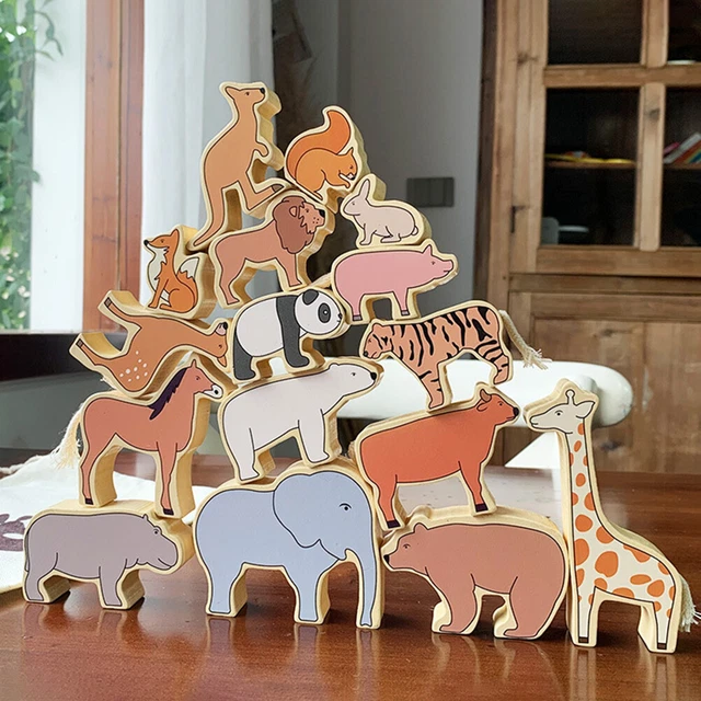 Animal Stacking Toys For Kids Christmas Birthday Gifts Edu